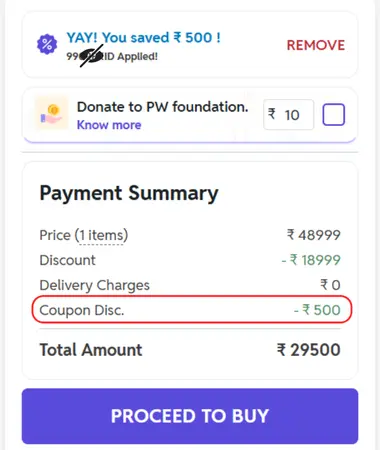 PW UPSC Coupon Code